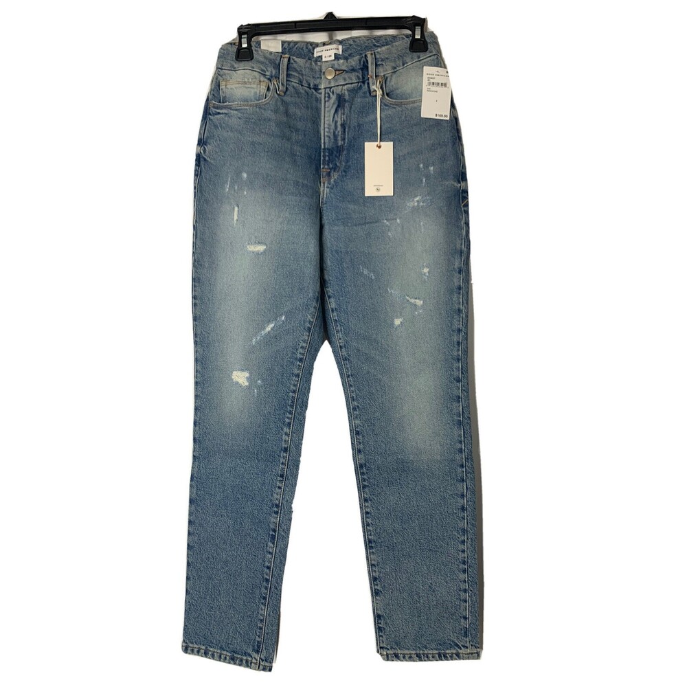 GOOD AMERICAN NWT Good Classic Boot Jeans Size 2 / 26 Indigo046 gc062t